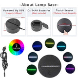 Luminária LED Sonic com Efeito 3D
