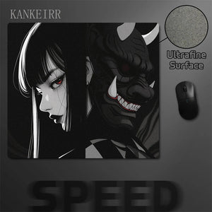 Mouse Pad Gamer Japanese Mask